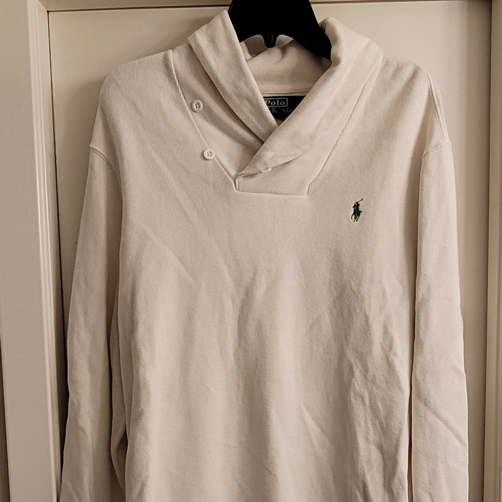 MEN'S POLO RALPH LAUREN SHAWL COLLAR SWEATER - XL